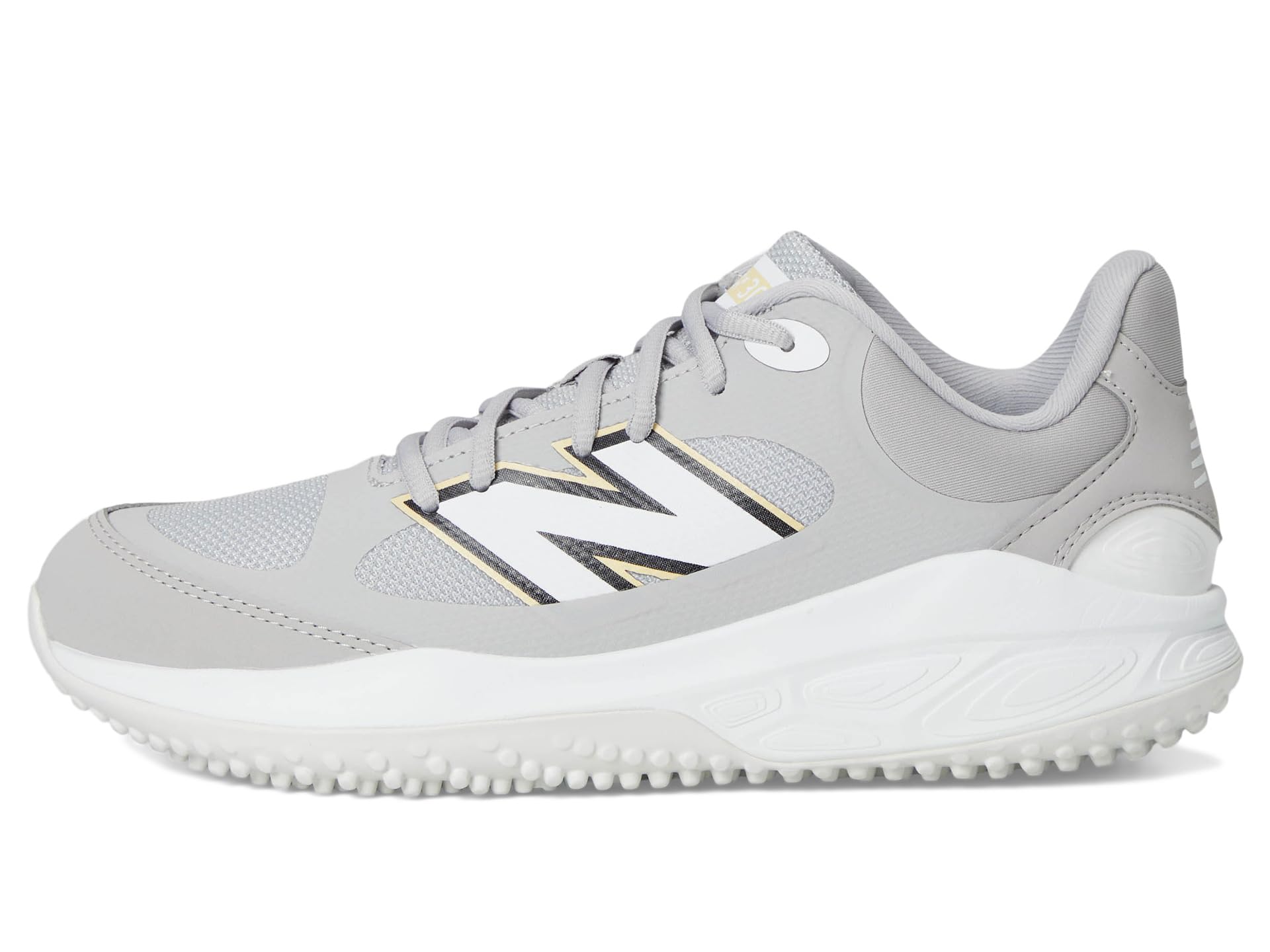 Кроссовки New Balance Fresh Foam 3000v7 Turf-Trainer, цвет Raincloud/White — фото 4