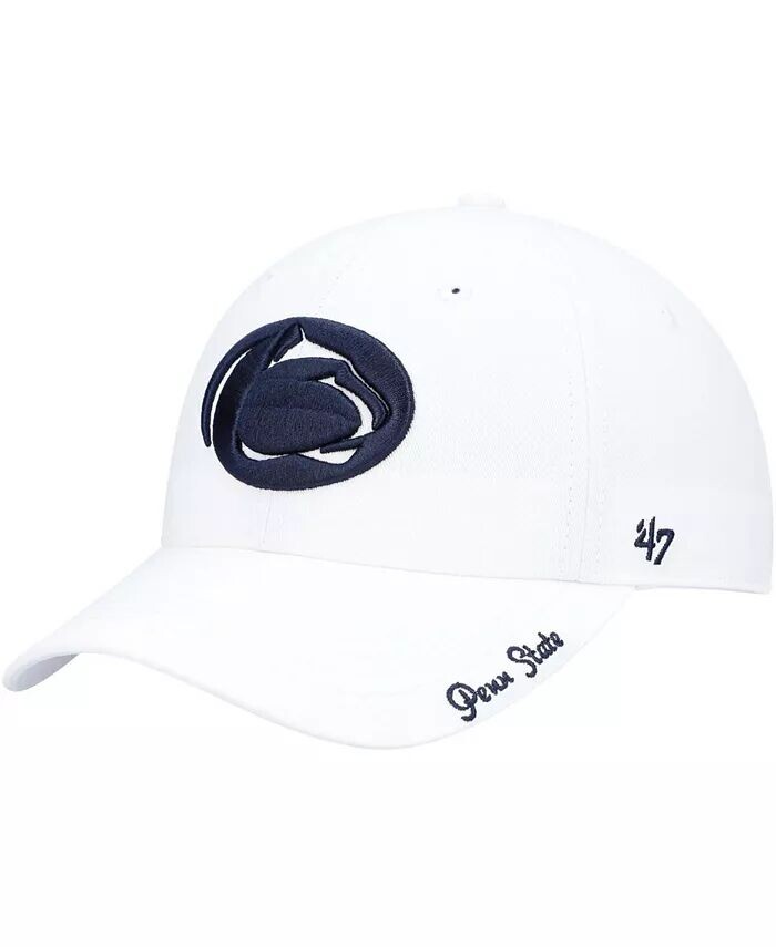 

Женская белая кепка Penn State Nittany Lions Miata Clean Up с логотипом и регулируемой головкой '47 Brand