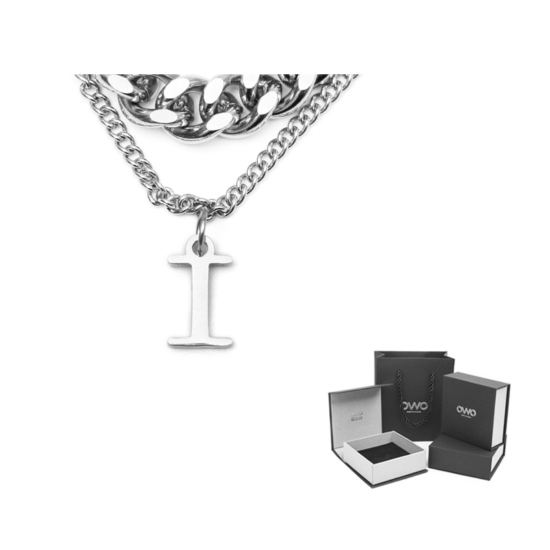 

Титановая стальная цепь унисекс OWO, I Pendant
