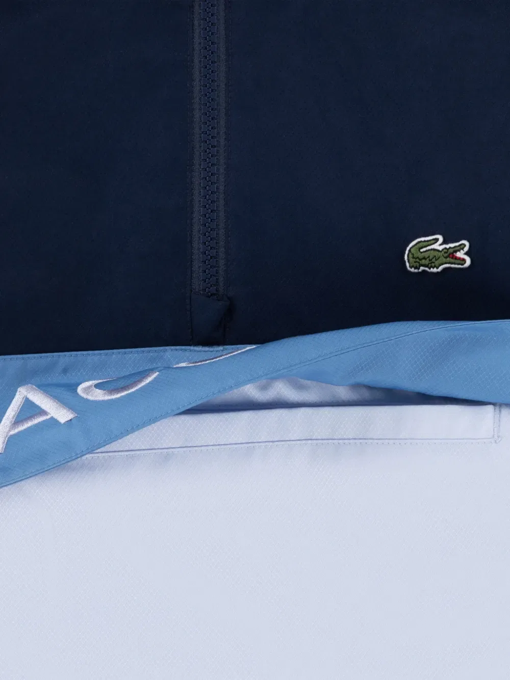 Куртка с капюшоном в стиле колор-блок Lacoste Kids, синий — фото 3