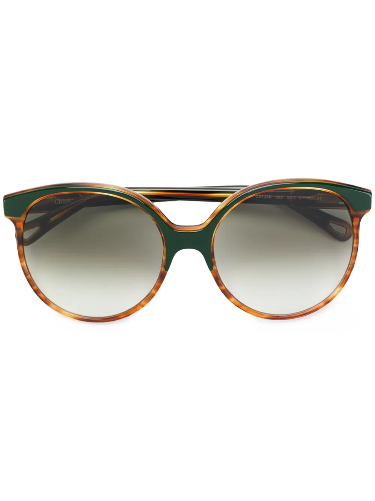 

Chloé Eyewear круглые солнцезащитные очки, коричневый