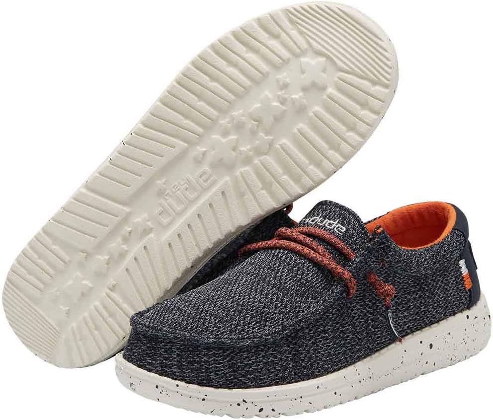 Детские лоферы Hey Dude Boy's Wally Heydude, Sox Ocean Blue — фото 3