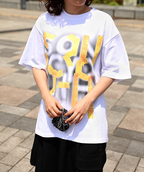 

Футболка с принтом, короткий рукав HOOK, белый