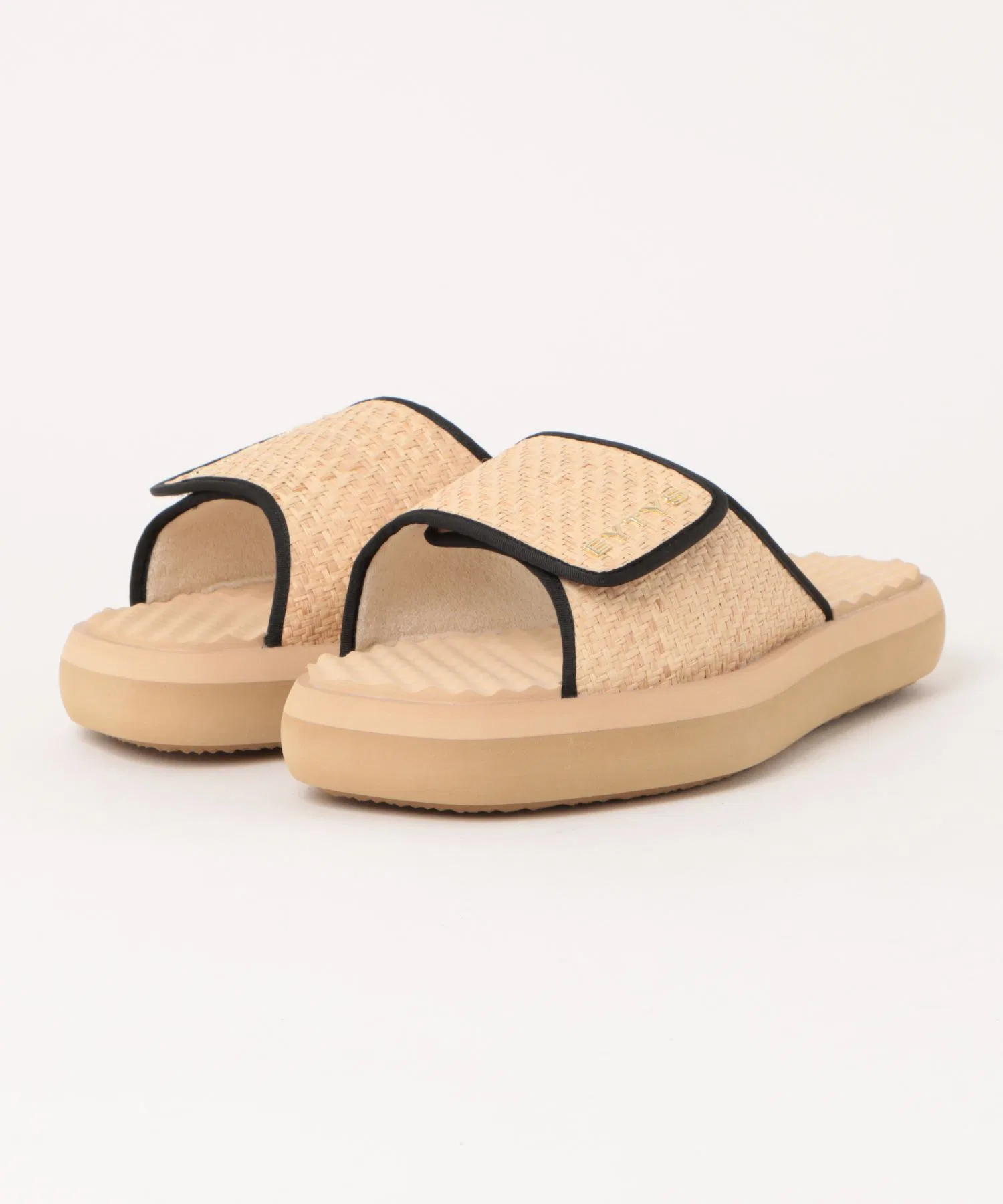 Унисекс сандалии из рафии EYTYS ALESSA RAFFIA RAW бежевые