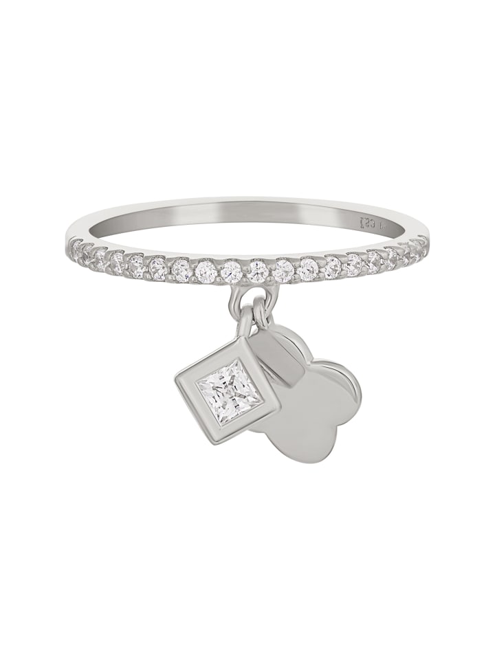 

Caï Кольцо 925/- Sterling Silber in weiß