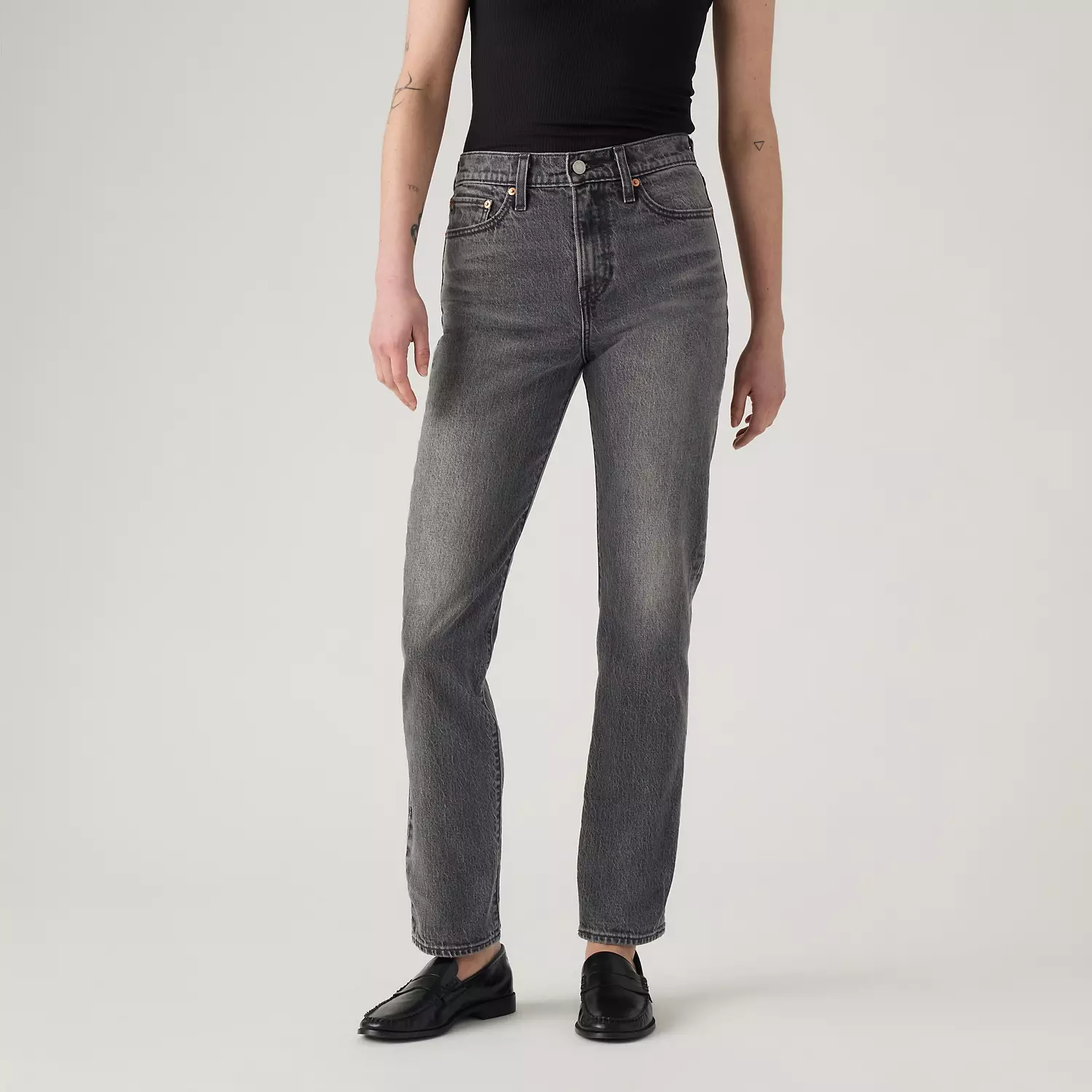 Женские джинсы Wedgie Slim Fit Levi's, цвет After Hours - Grey — фото 2
