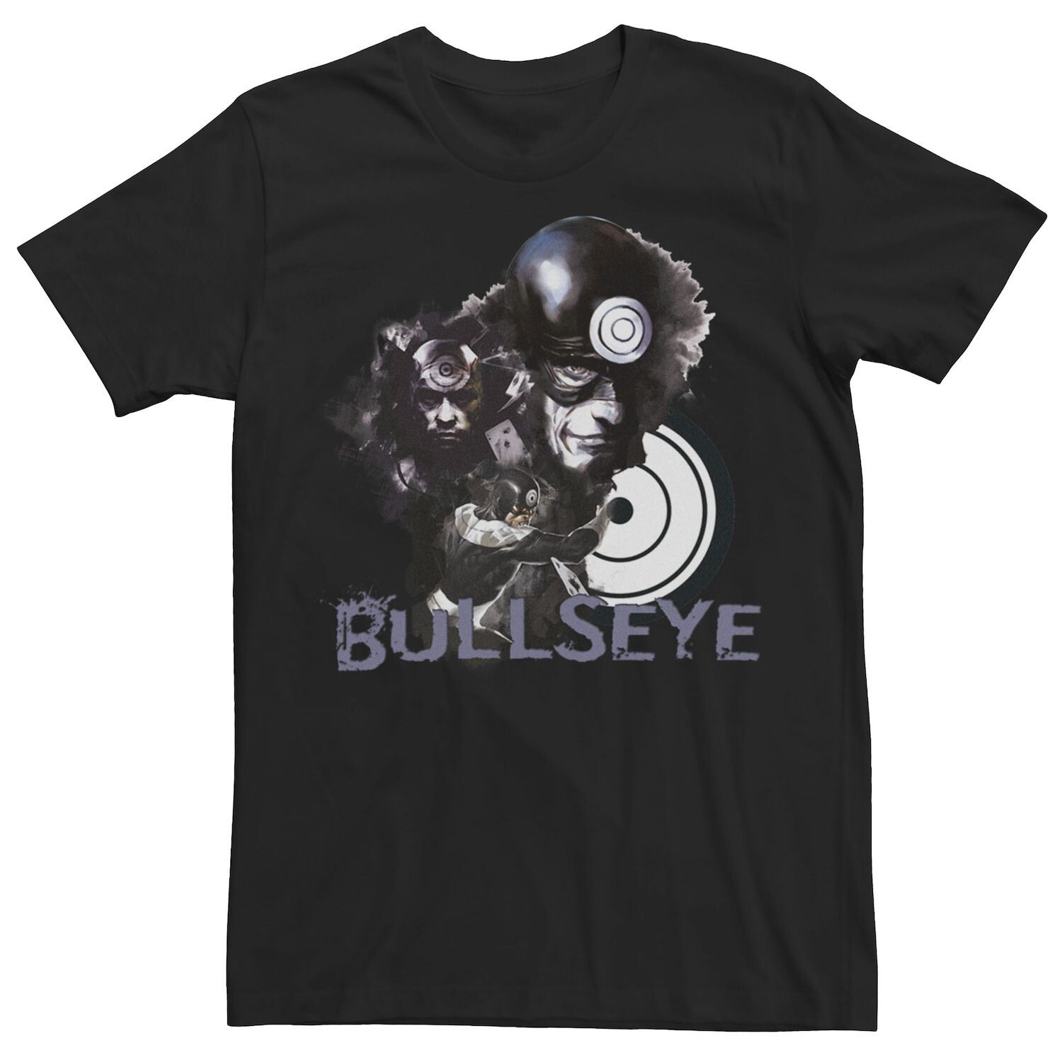 

Мужская футболка Retro Bullseye Collage Action Portrait Marvel, черный
