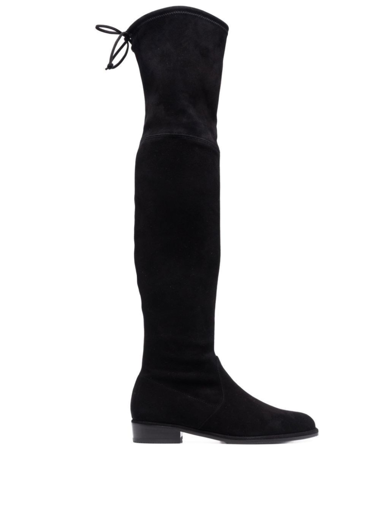 Ботфорты с завязками Stuart Weitzman, черный