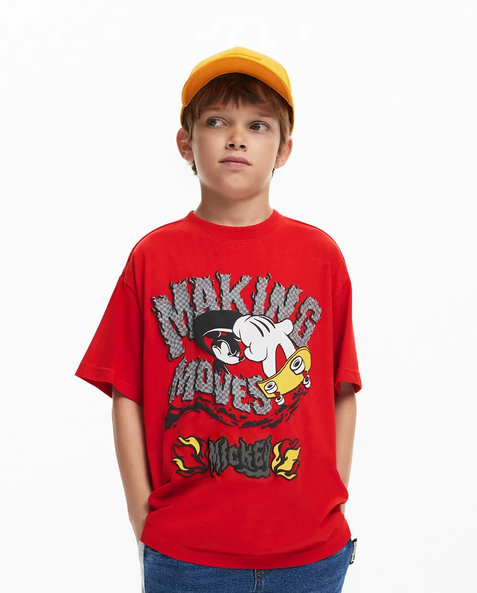 

Футболка с Микки Маусом для мальчиков Desigual, цвет Burdeos