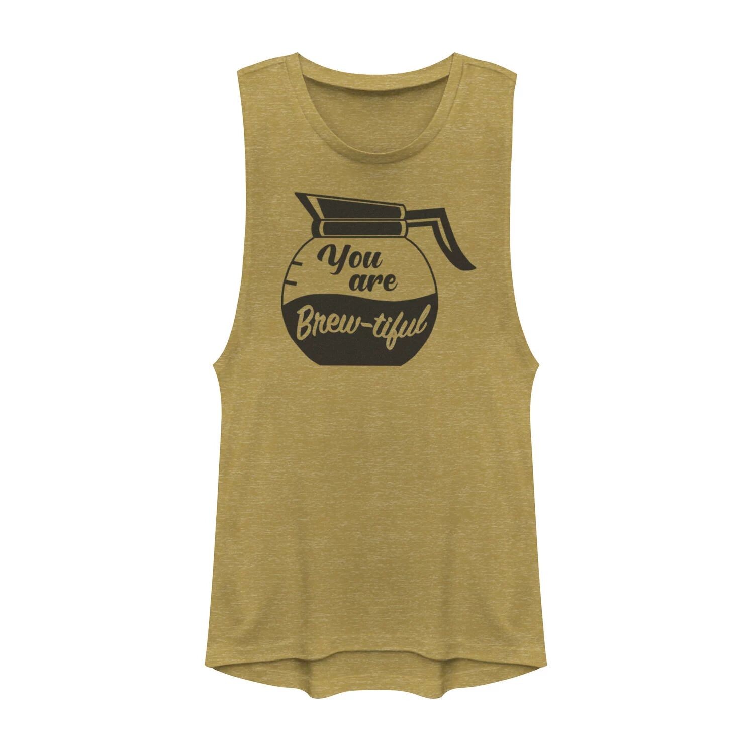 

You Are Brew-Tiful Coffee Pot Pun Muscle Tank для юниоров