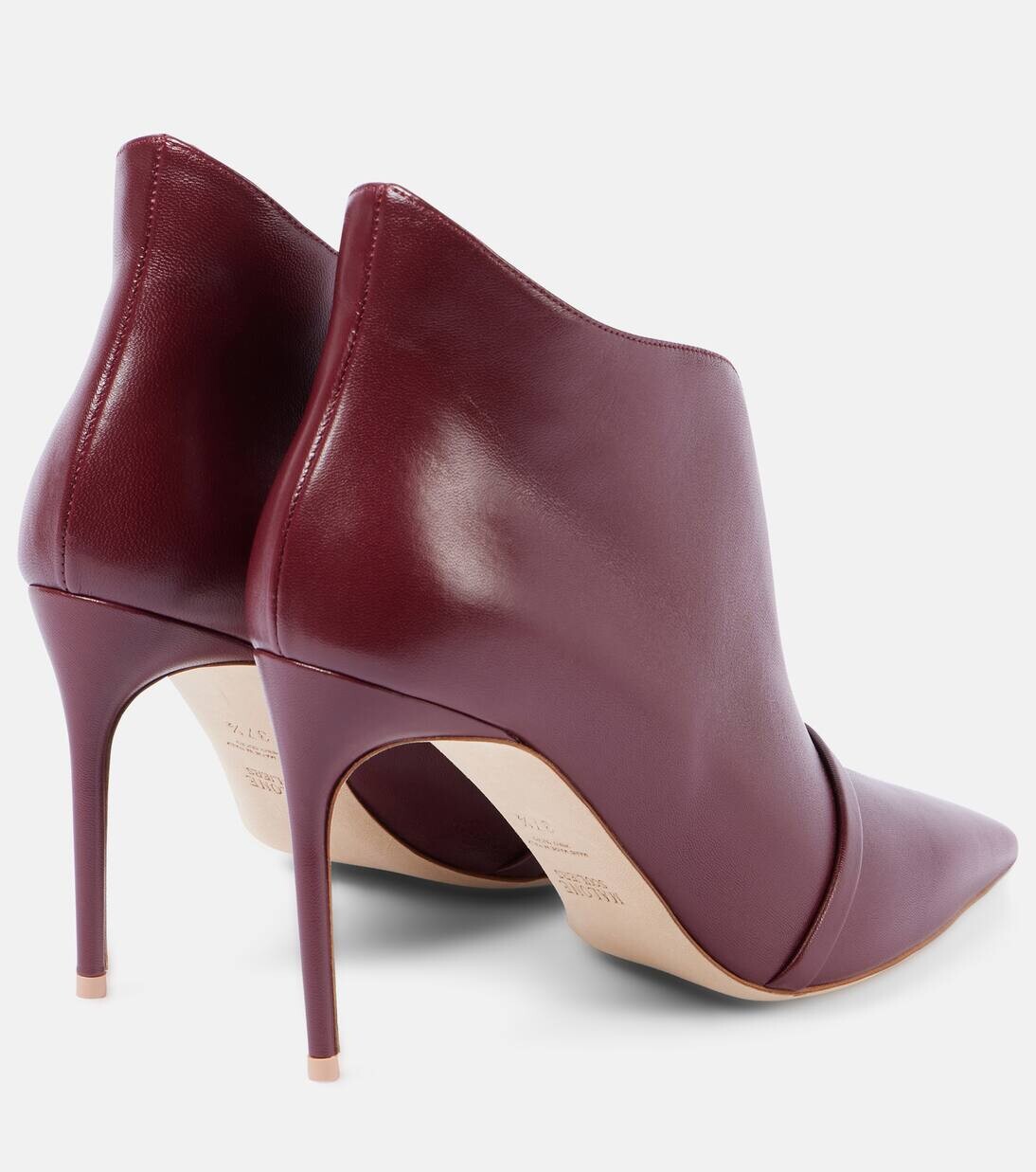 Ботильоны Loren из кожи Malone Souliers, цвет rosewood/rosewood — фото 3