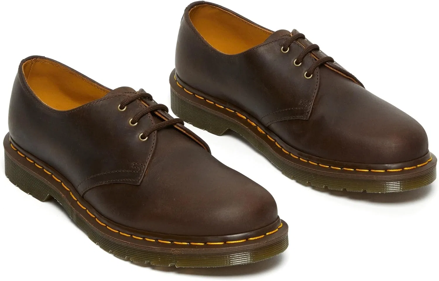 Женские гладкие ботинки Dr. Martens 1461, колодка 264, Braun Gaucho Crazy Horse — фото 4