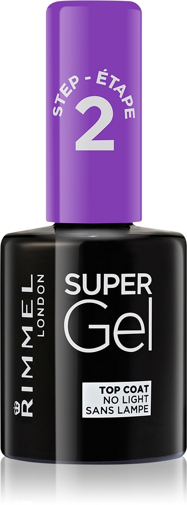 

Супер-Гель, шаг 2, верхнее покрытие с блестками для сияющего блеска Rimmel, 12 мл