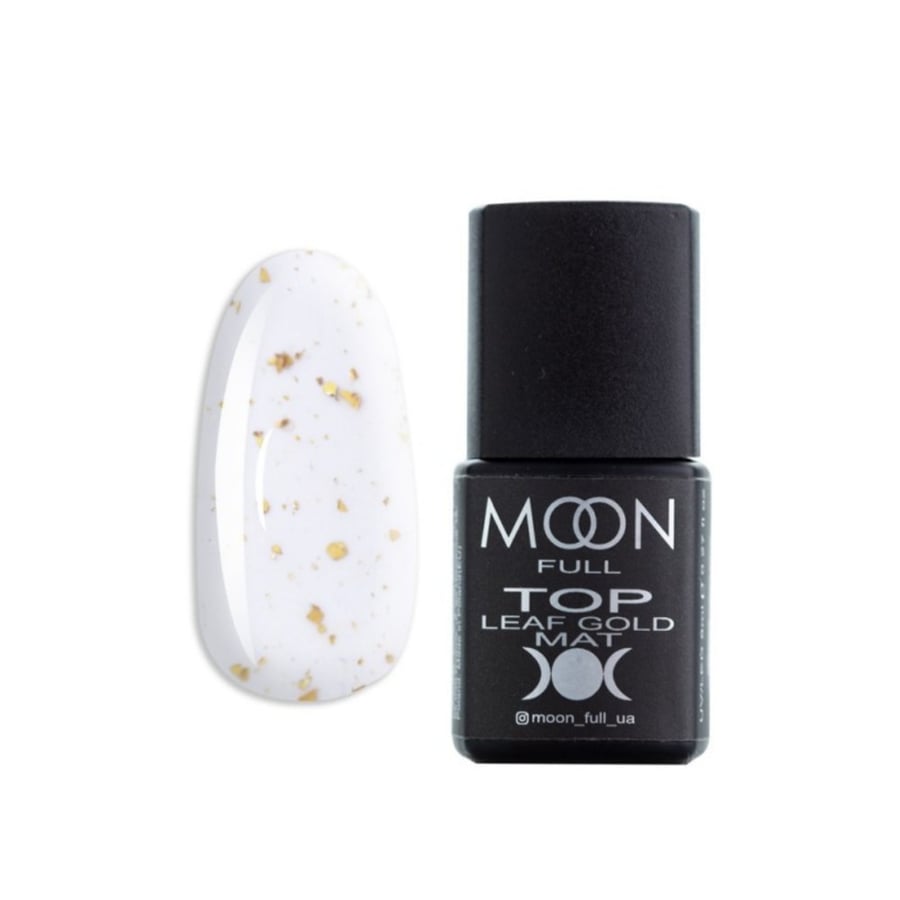 

Moon Full, Топ без липкого слоя Leaf gold, 8 мл