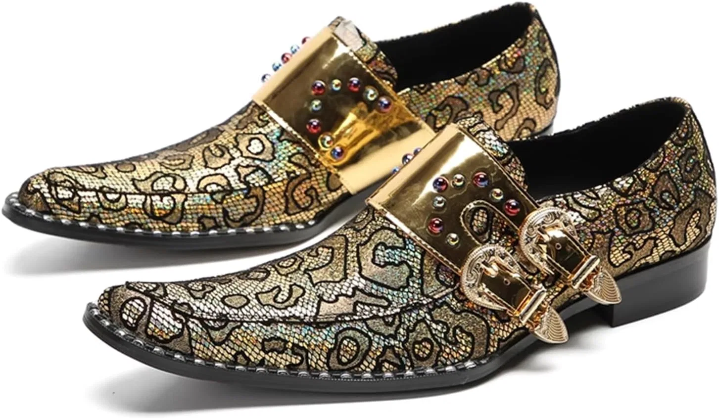 Лоферы с пряжками Gold Dacnakby