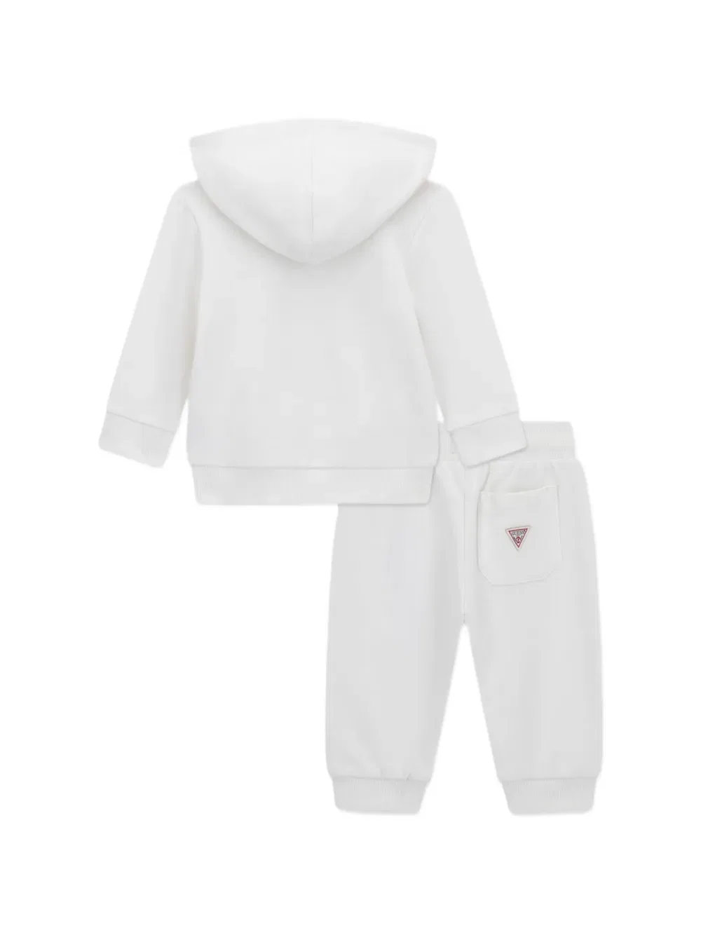 Спортивный костюм с капюшоном и принтом Guess Kids, белый — фото 2
