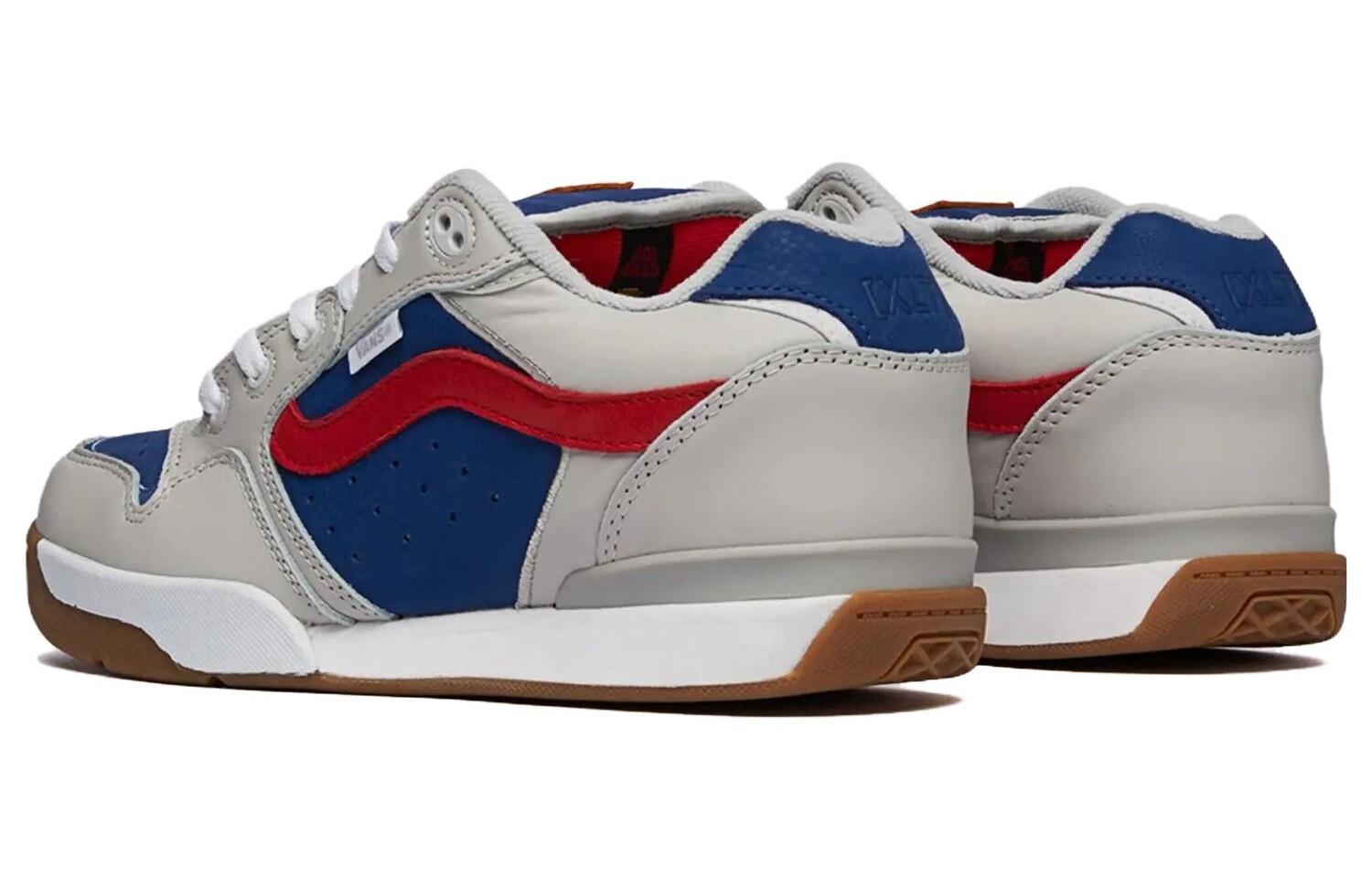 Обувь для скейтбординга Vans Rowley унисекс, Серо-сине-красный — фото 4