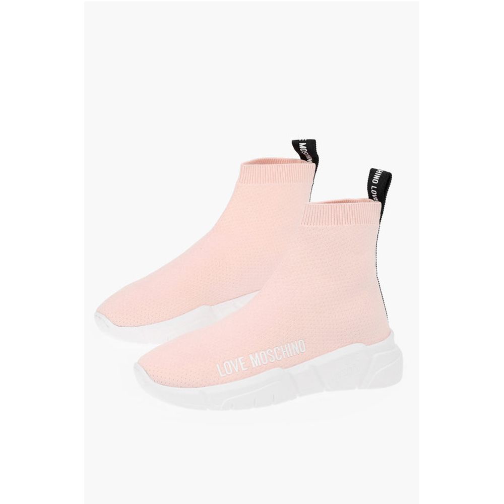Высокие кеды LOVE Sock GOMMA35 с логотипом Moschino, Multicolor