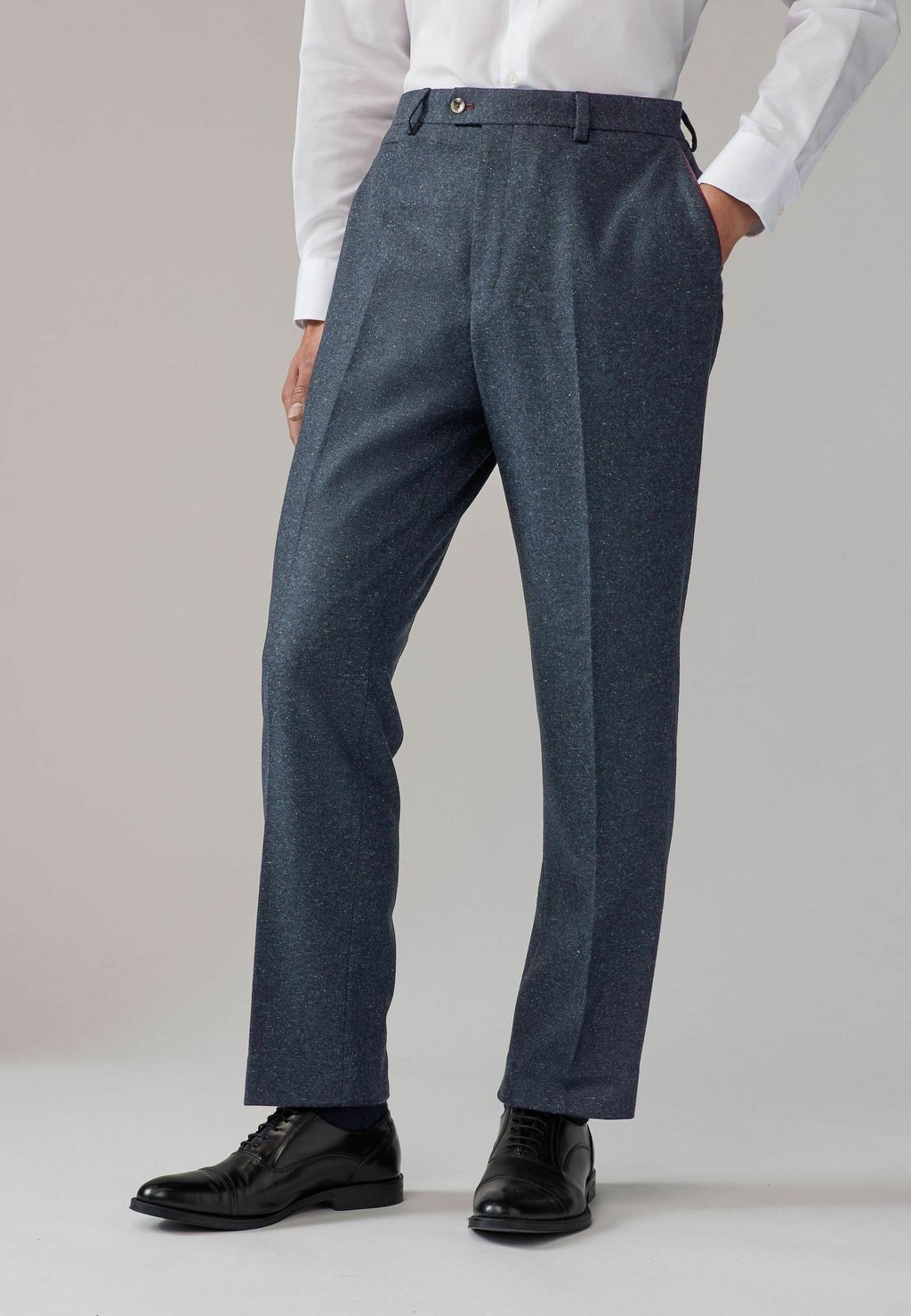 

Костюмные брюки REGULAR FIT - TRIMMED - Trousers Next, синий