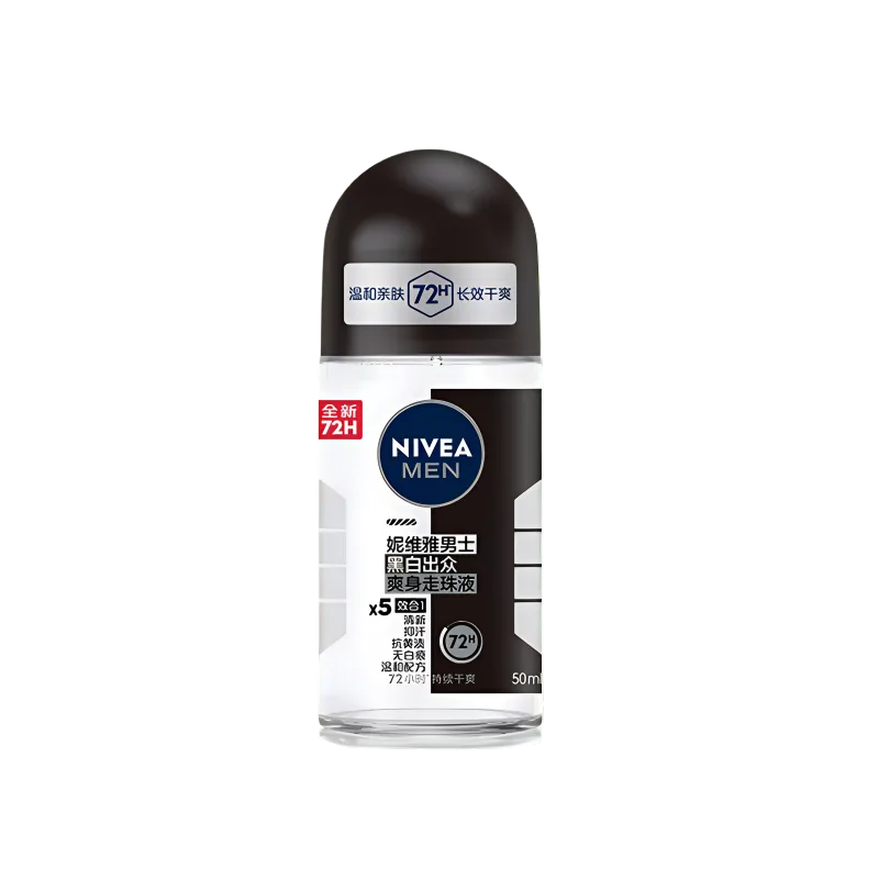 NIVEA Мужской антиперспирант черный белый сухой и свежий 50 мл