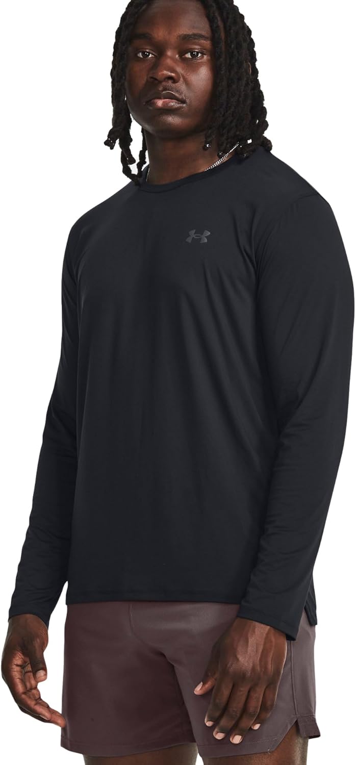 

Мужская футболка Under Armour Motion с длинным рукавом, (001) Black/Pitch Gray, Черный, Мужская футболка Under Armour Motion с длинным рукавом, (001) Black/Pitch Gray