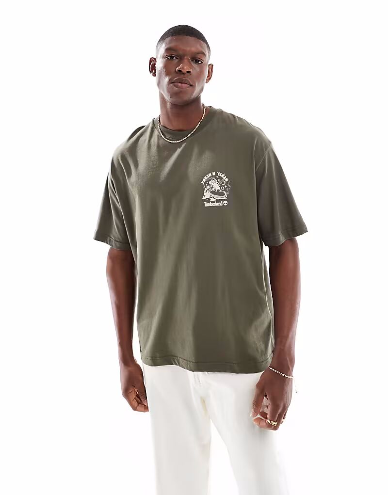 

Футболка Timberland Fresh and Clean зеленого цвета - эксклюзивно для ASOS