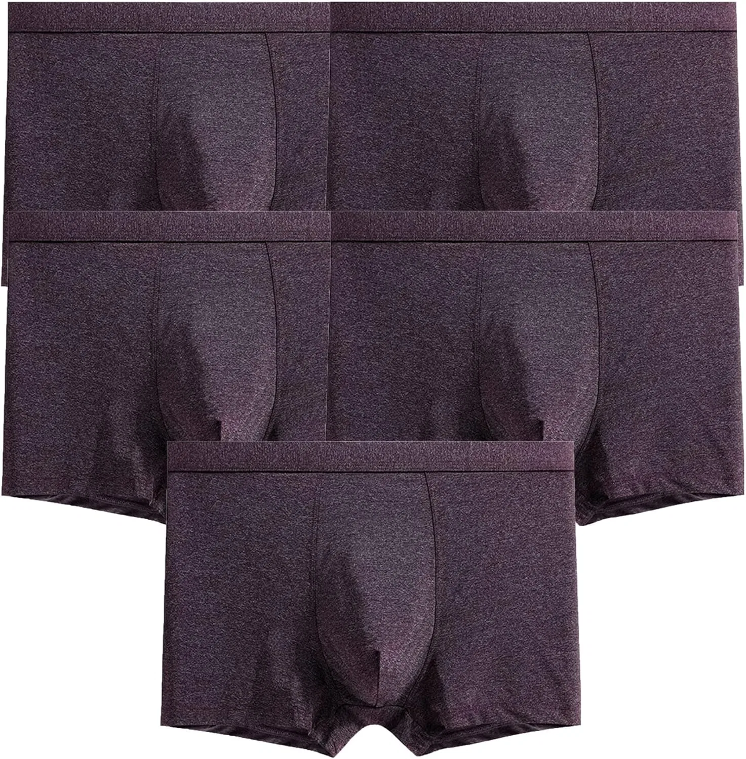 Трусы боксеры, стрейч, Purple-5pc