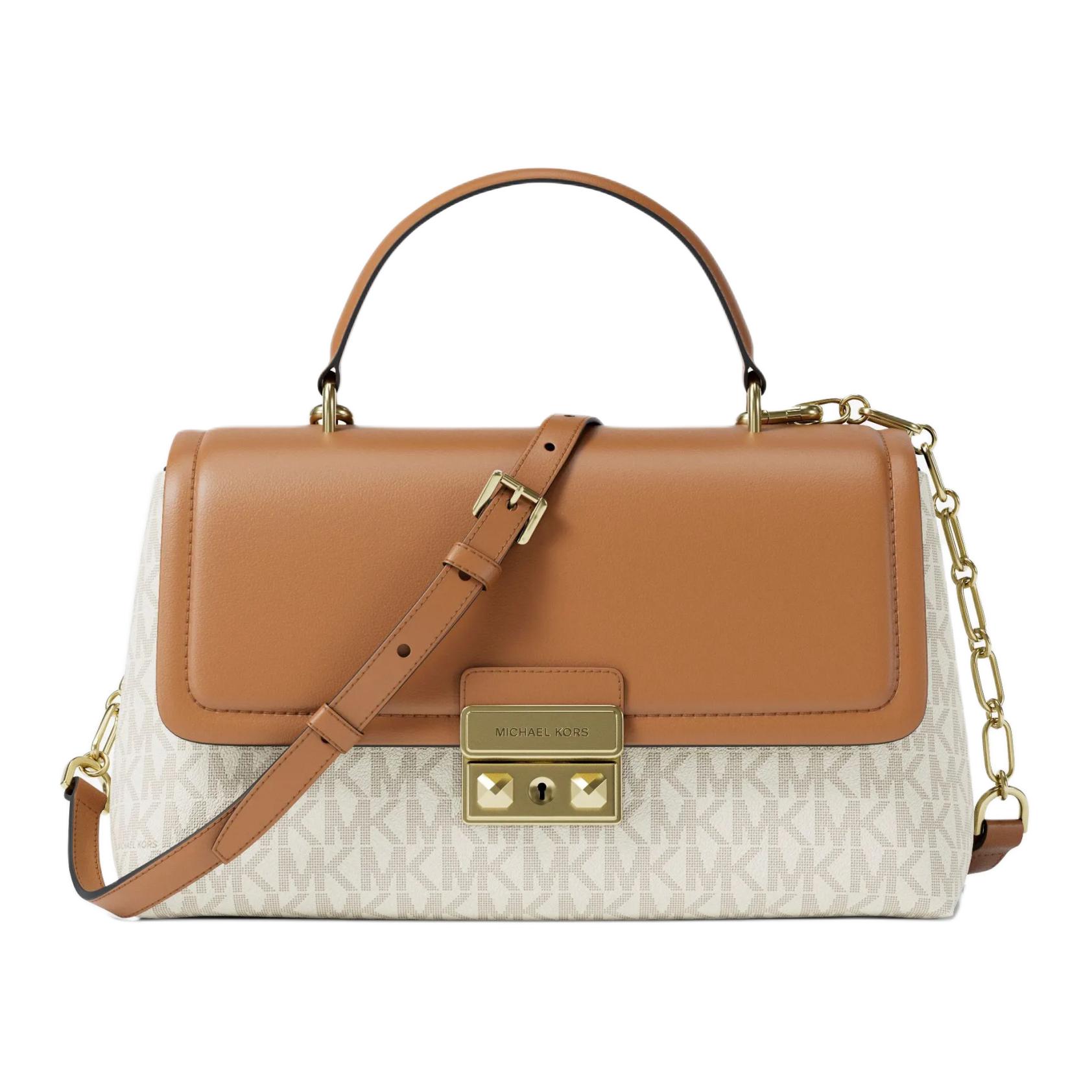 

Michael Kors Женская сумка Tribeca из коровьей кожи, на одно плечо, среднего размера, ванильно-белого цвета