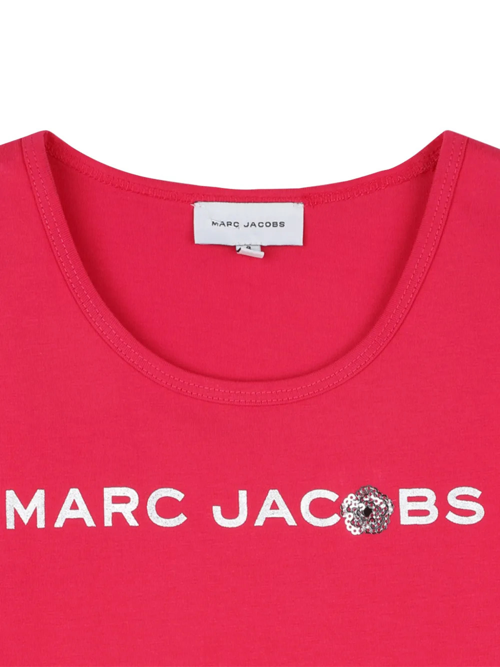 Топ с пайетками Marc Jacobs Kids, красный — фото 3