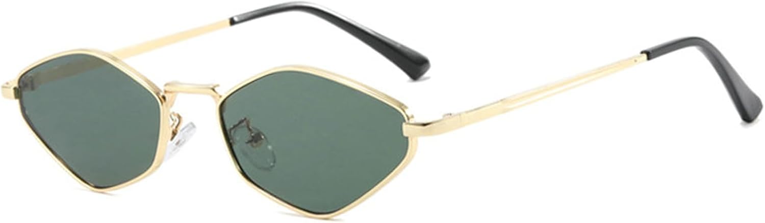 

Солнцезащитные очки Willochra Retro Small Square для женщин и мужчин, винтажные многоугольные солнцезащитные очки, модные классические панк-очки неправильной формы, защита от ультрафиолета UV400, C4