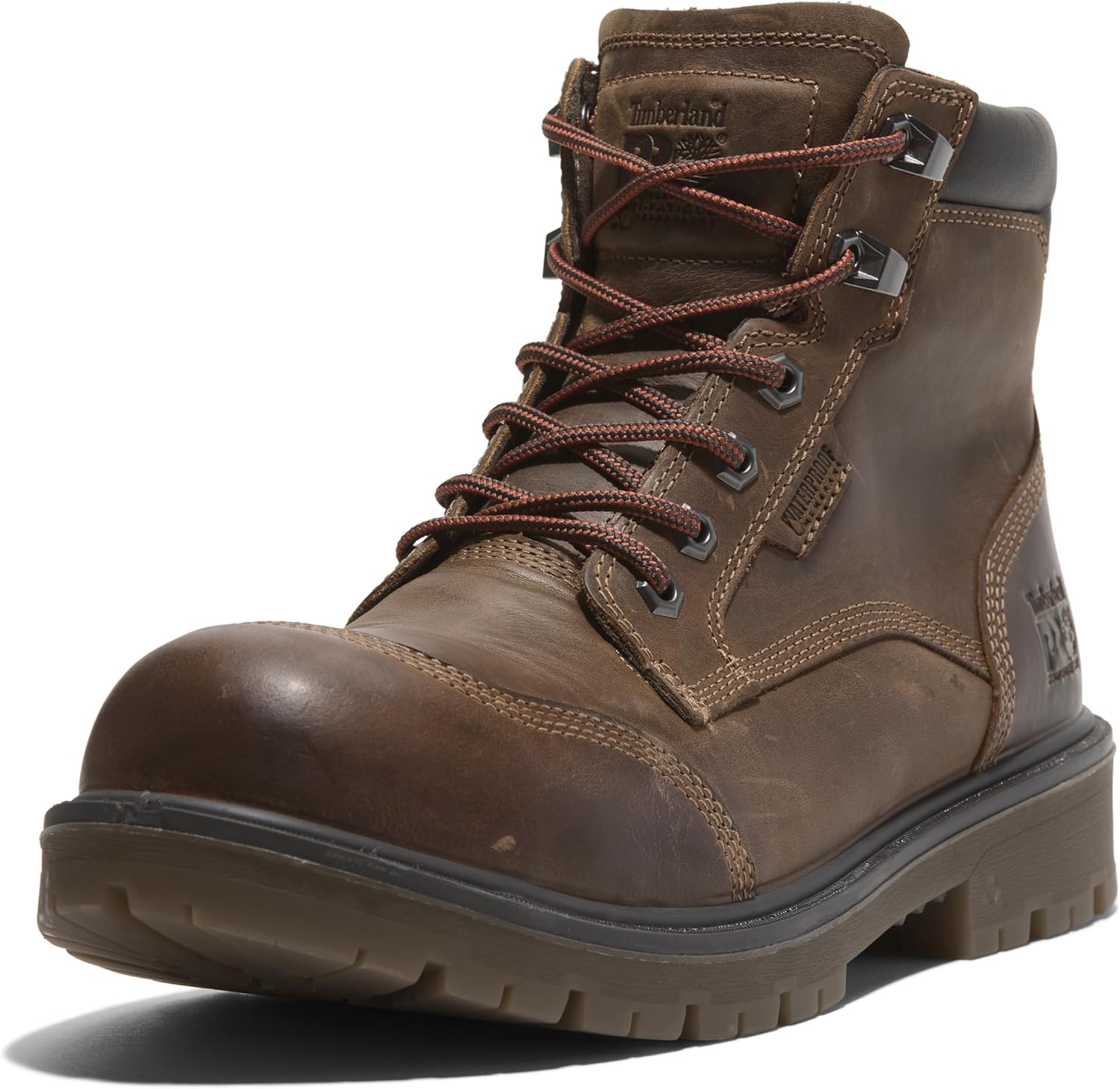

Timberland PRO мужские Whitman 6 дюймовые рабочие ботинки с композитным защитным носком и водонепроницаемостью, Gaucho Brown