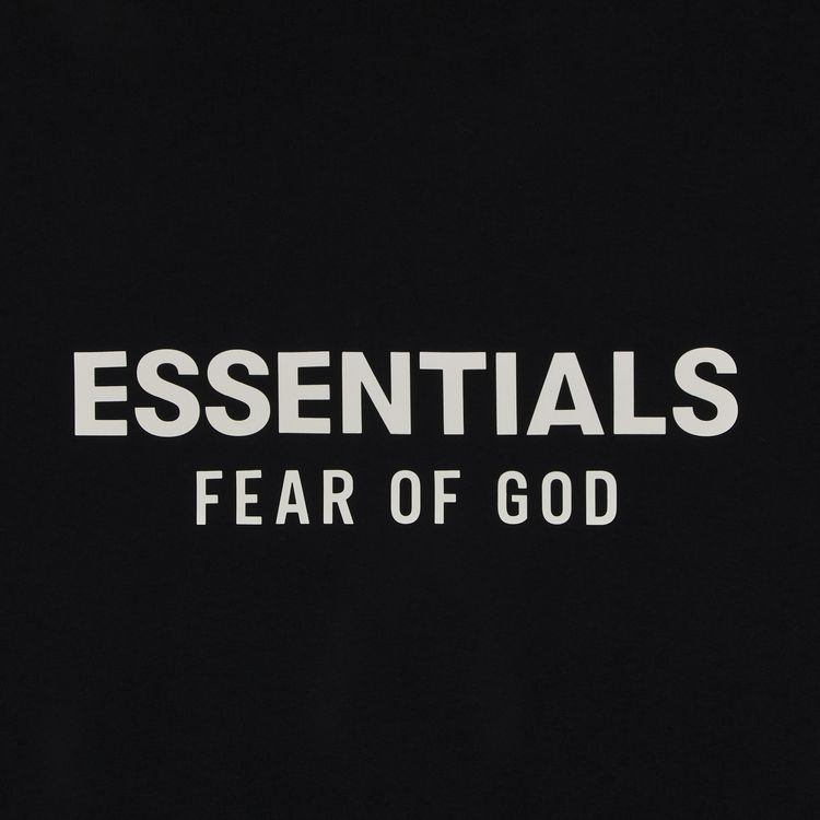 Футболка Fear of God Essentials Classic Fit T-Shirt 'Jet Black', черный — фото 3