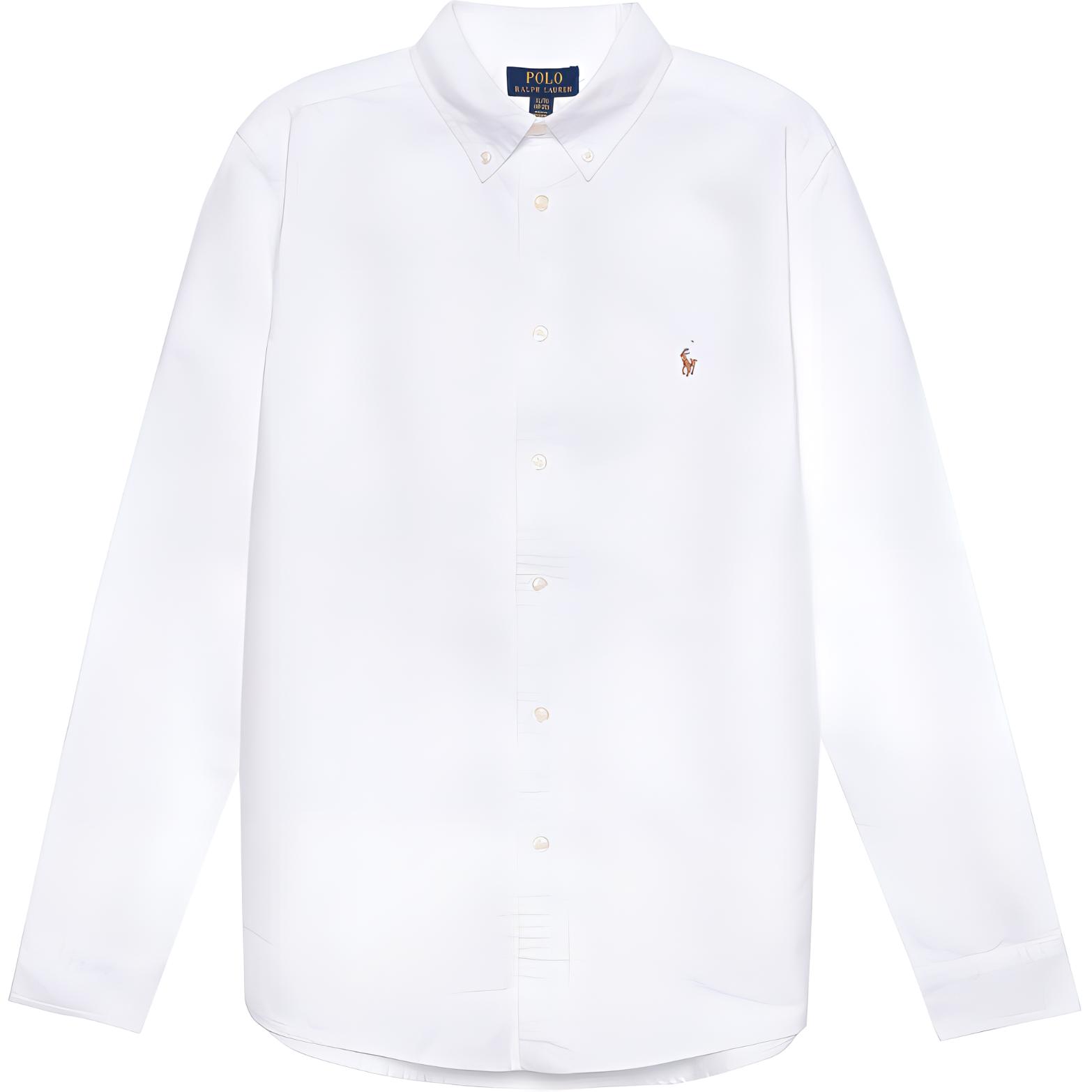 Однотонная футболка Весна Осень Детская Белая Polo Ralph Lauren — фото 2