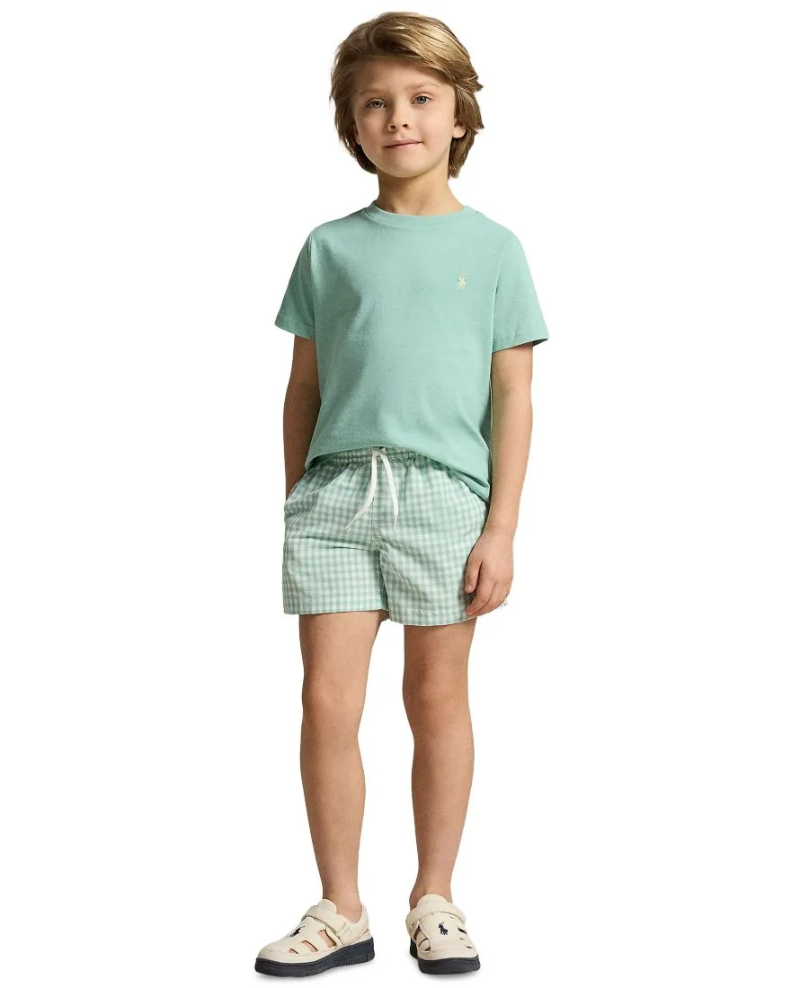 Футболка с круглым вырезом из хлопкового трикотажа для мальчиков 2-7 лет Polo Ralph Lauren, classic хаки — фото 4