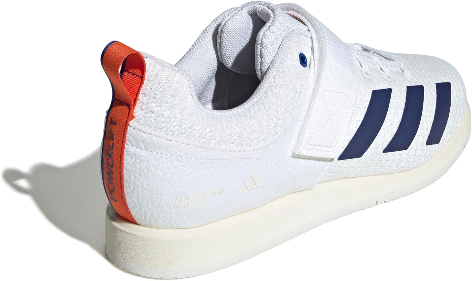Кроссовки для тяжелой атлетики Adidas Powerlift 5 для мужчин и женщин, белый/синий/синий/темно-синий — фото 4