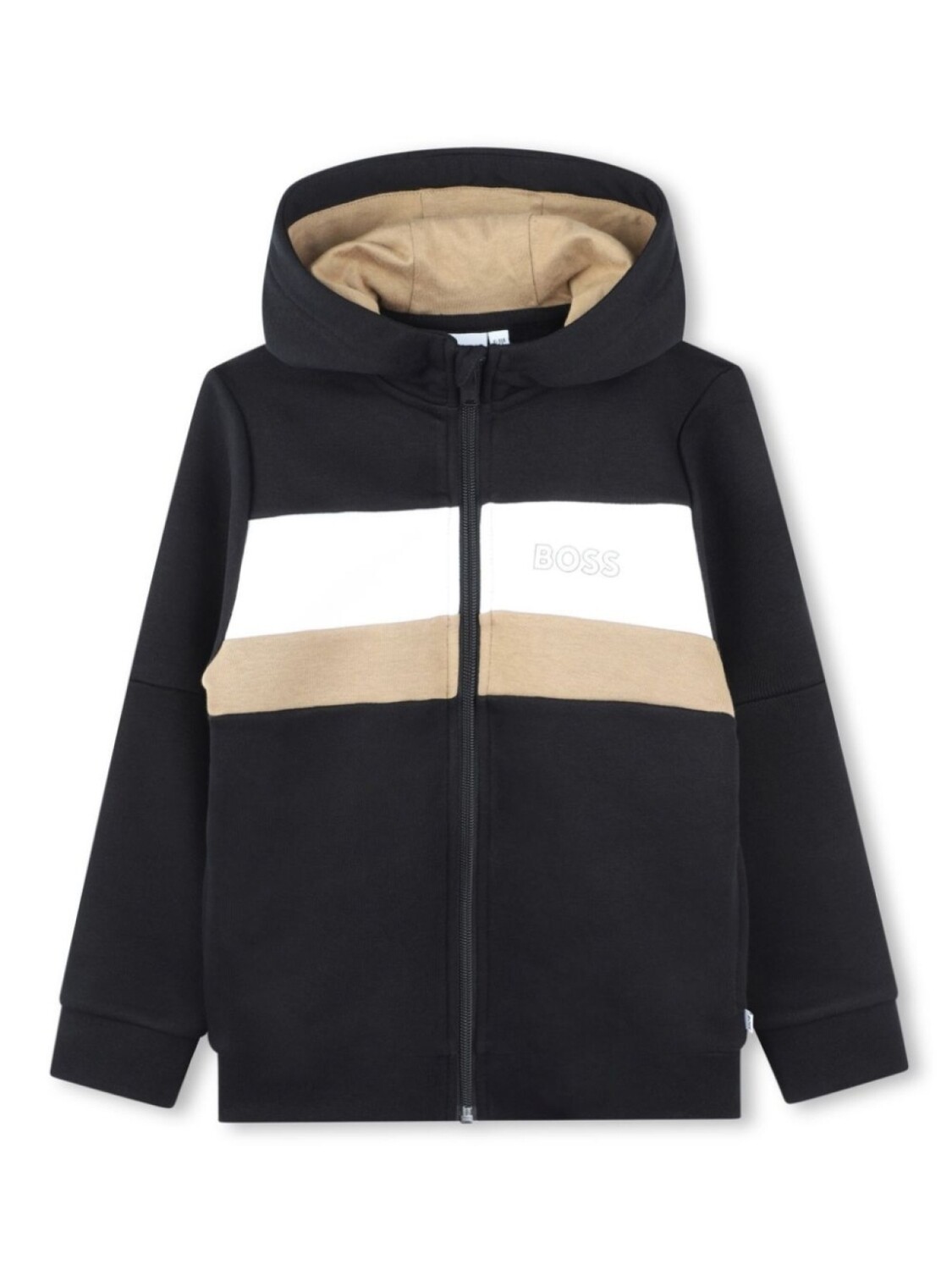 

BOSS Kidswear толстовка на молнии с капюшоном, черный