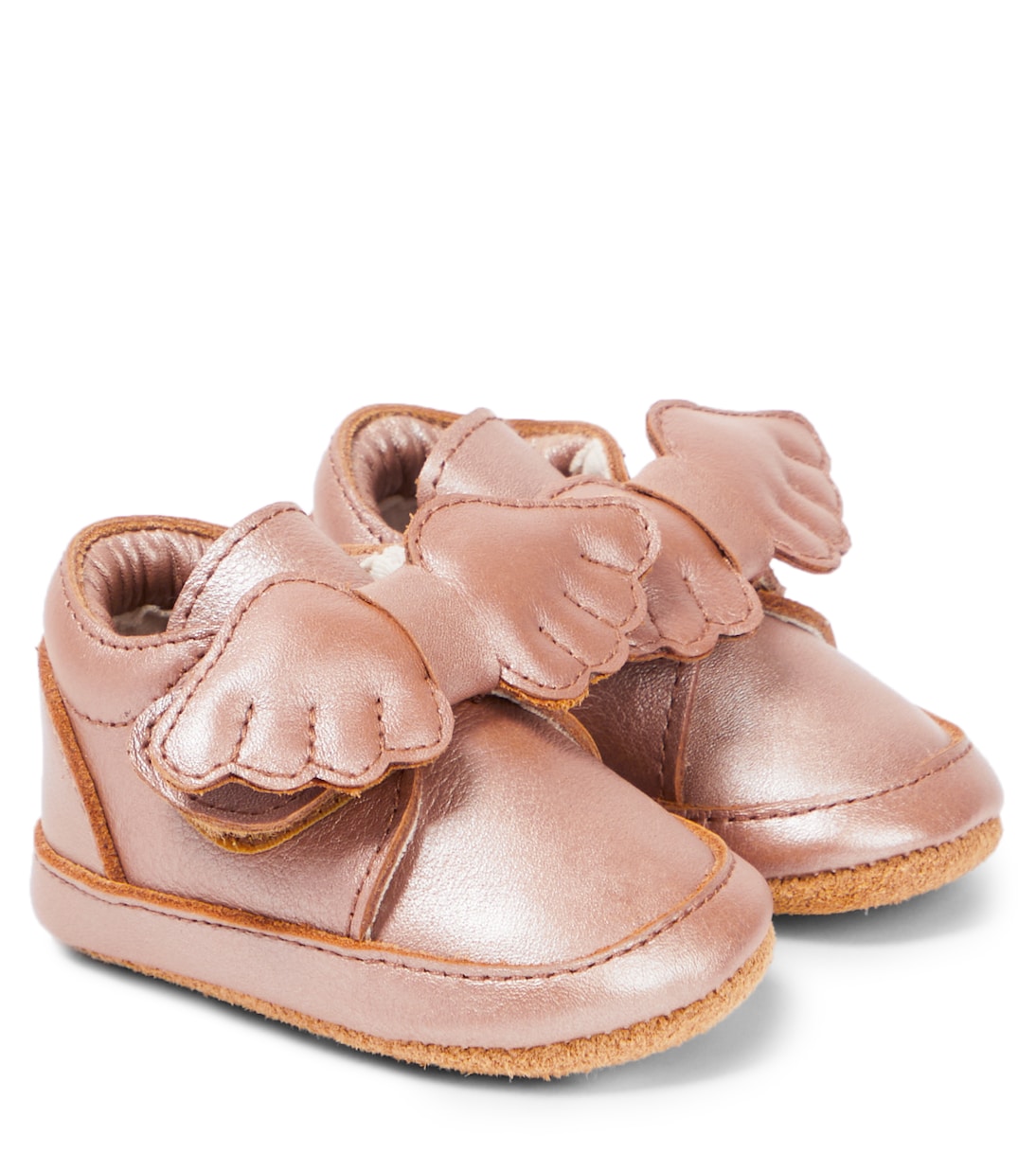 

Туфли из металлизированной кожи Baby Sela Lining Donsje, Clay Metallic Leather