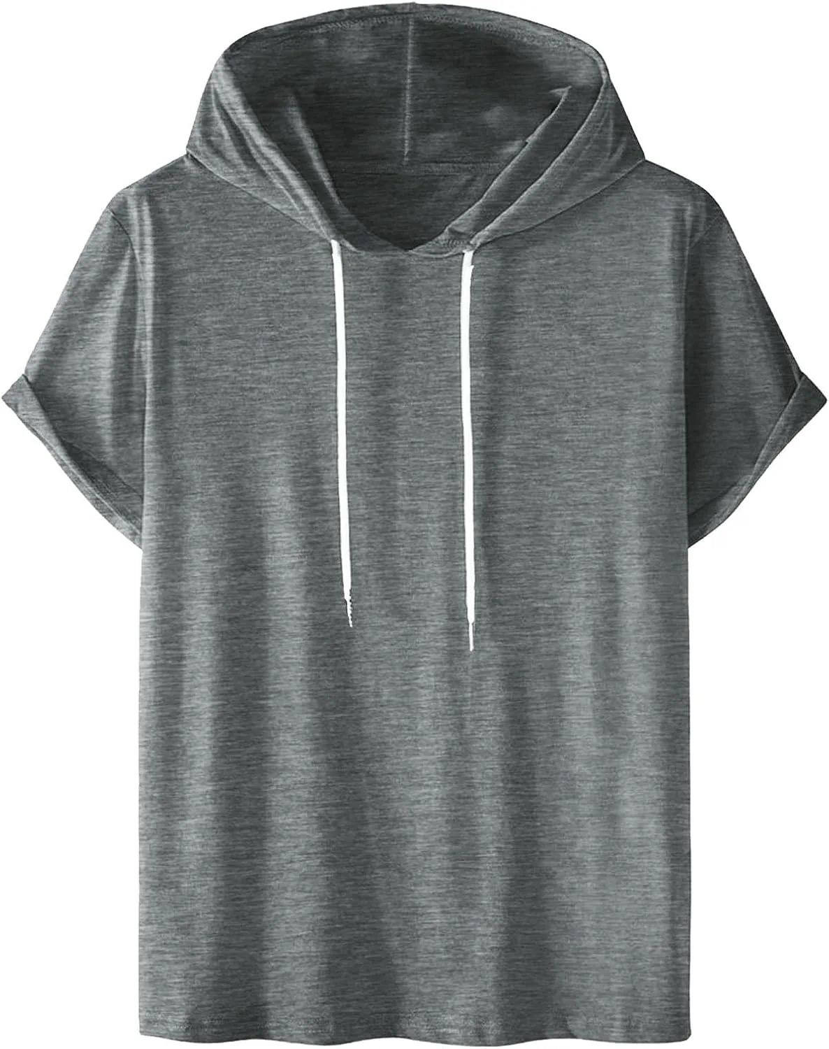 

Мужская футболка с коротким рукавом и капюшоном для тренировок