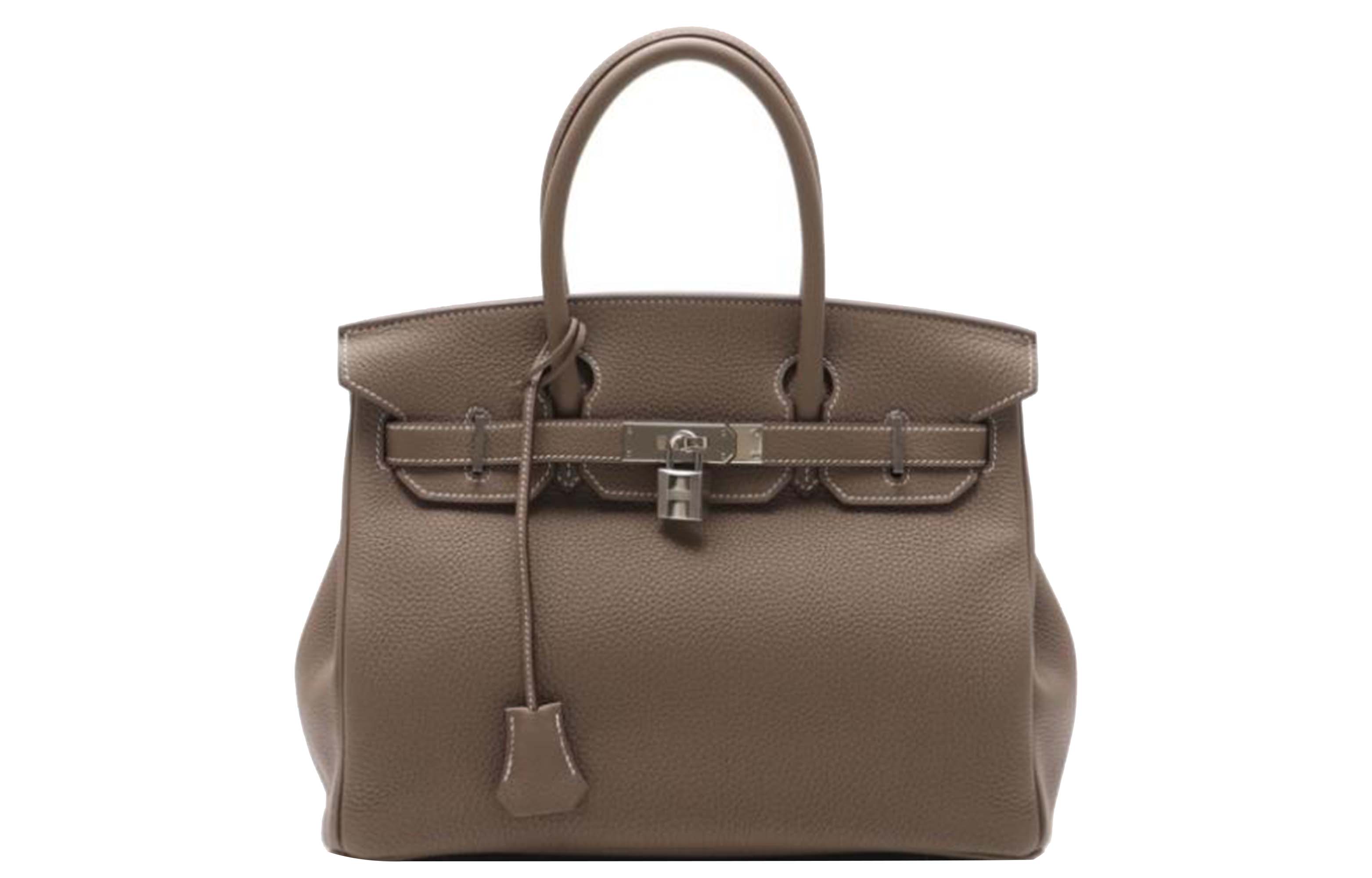 

Сумка Birkin Togo Calfskin Birkin 18 Женская Слоновая Серая HERMES