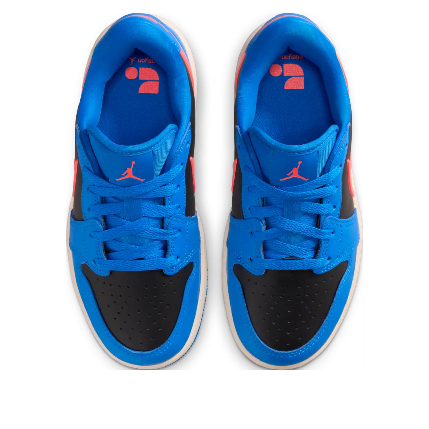 Кроссовки (GS) Air Jordan 1 Low RM 'Photo Blue Silver Hot Lava' — фото 2