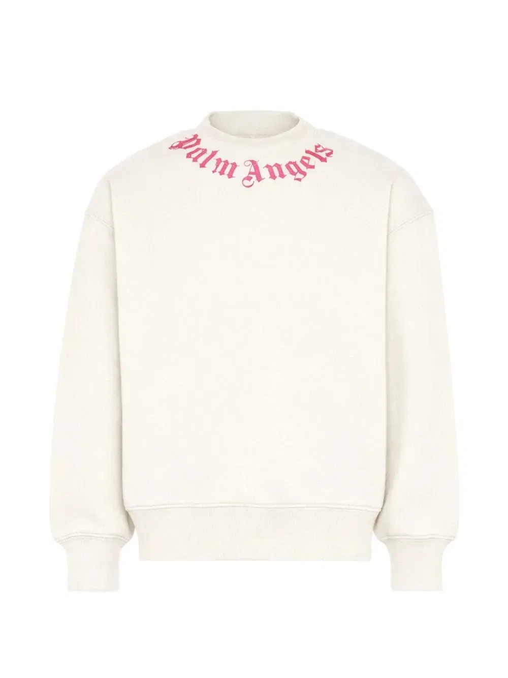 Толстовка Neck Logo Palm Angels Kids, бежевый