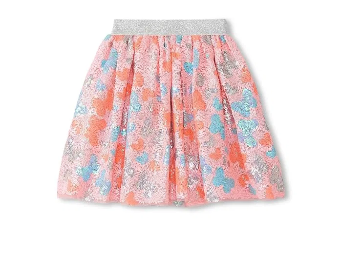 Юбка с пайетками бабочка Glitter Butterfly Sequin Skirt Hatley Kids, Apricot Blush — фото 2