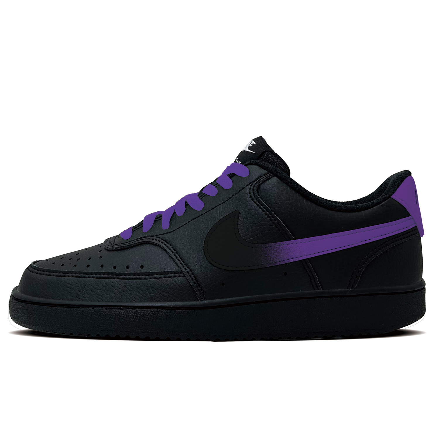 

Court Vision 1 Dark Purple устойчивые к истиранию низкие скейтборд кроссовки men's purple Nike, фиолетовый синий