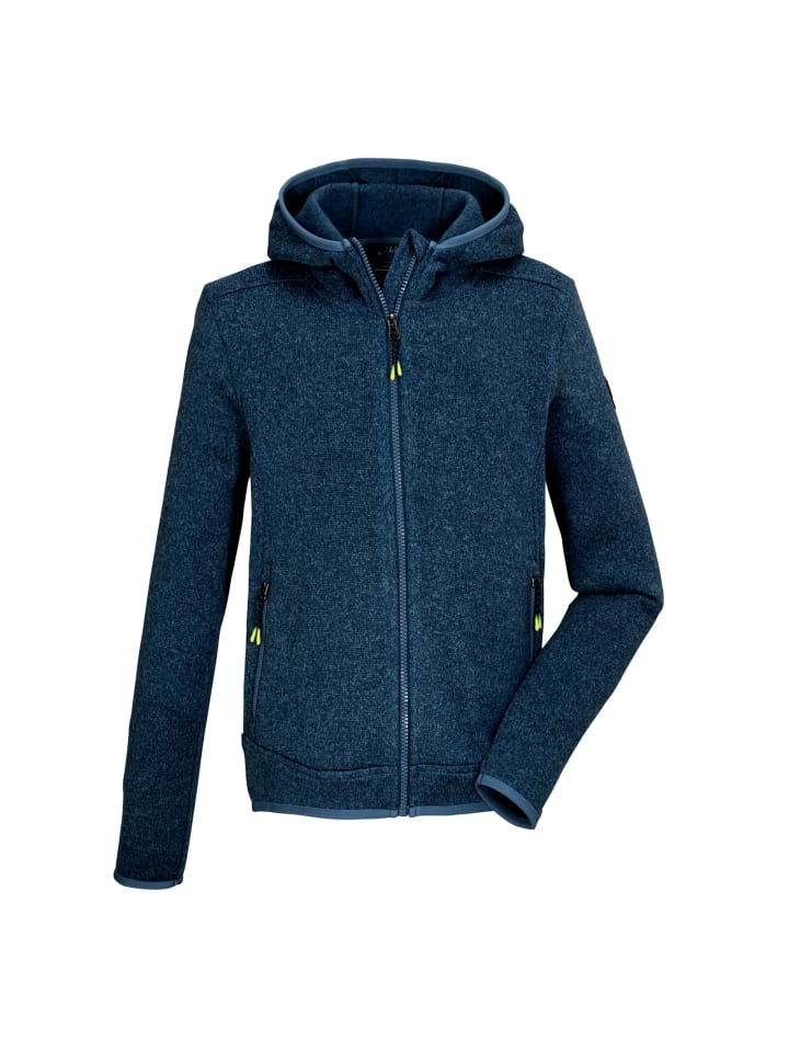 

Killtec Темно-синяя вязаная флисовая куртка