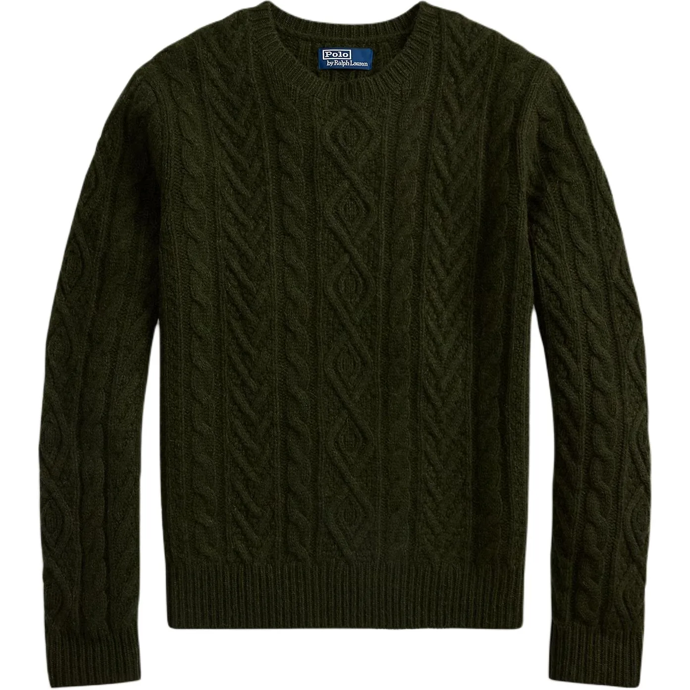 Джемпер кабельной вязки Polo Ralph Lauren, leaf зеленый