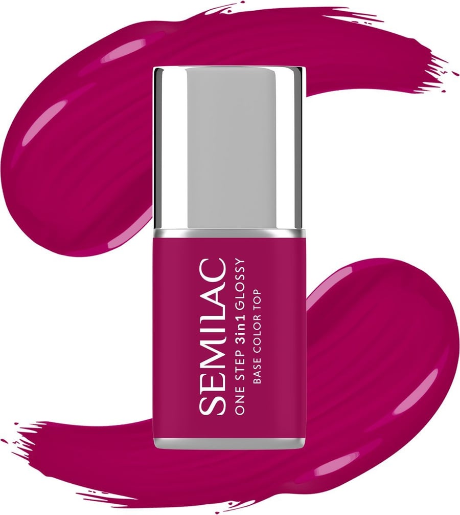 

SEMILAC One Step Glossy 3in1 Hybrid Nail Polish S690 Coral Pink 7 мл