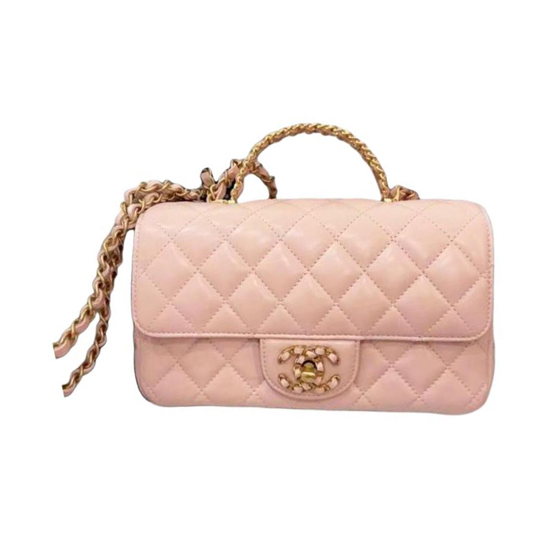 

CHANEL Классический клатч CF из овчины Мини женская сумка через плечо кроссбоди цвета вишневого цвета
