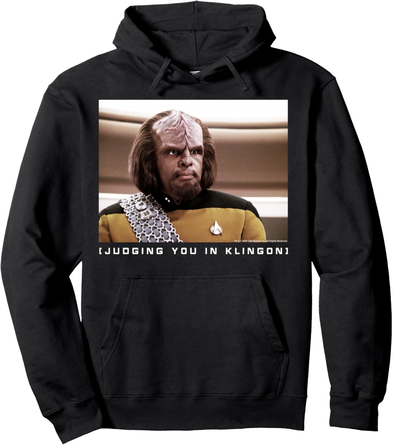 

Звездный путь: Следующее поколение. Худи с надписью Ворф судит тебя на клингонском языке, черное Star Trek, Черный, Звездный путь: Следующее поколение. Худи с надписью Ворф судит тебя на клингонском языке, черное Star Trek