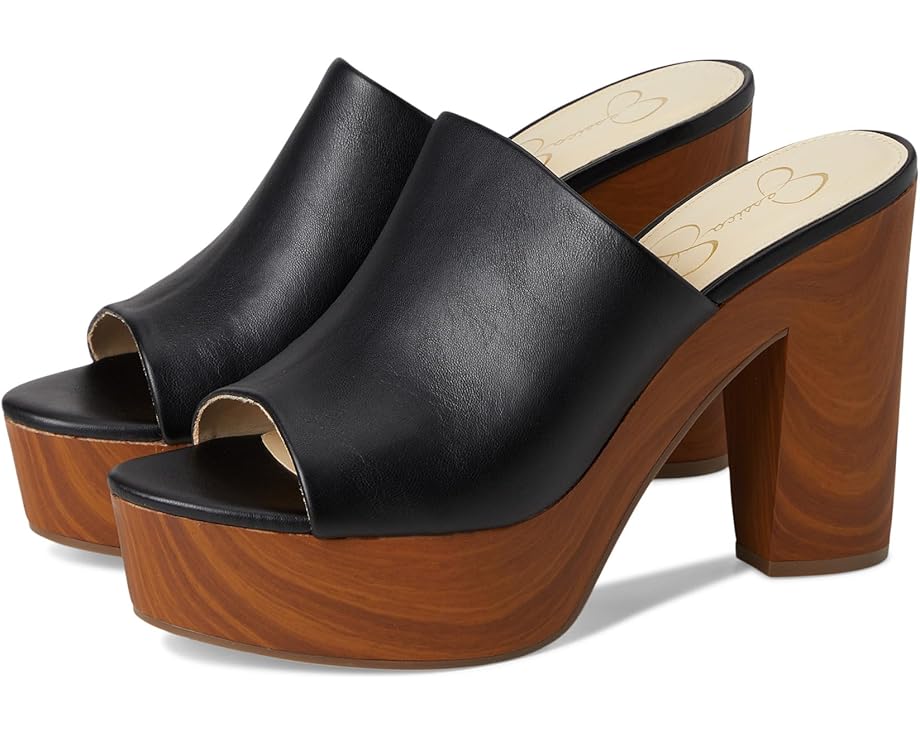 Туфли Jessica Simpson Shelbie Block Heel Platform Mule, черный