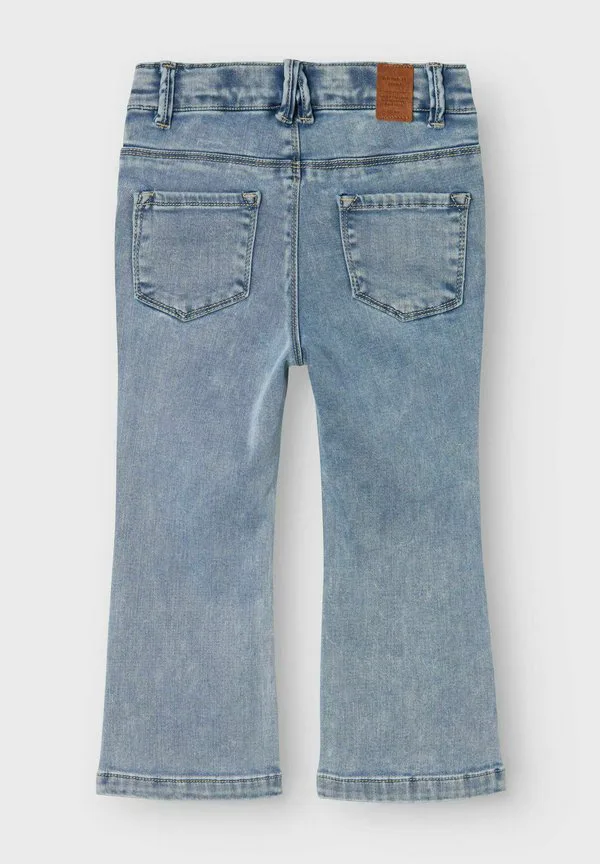 Джинсы прямого кроя nmfsalli to noos Name It, Light Blue Bleached Denim — фото 4